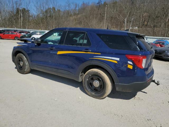 1FM5K8AB2MGA64421 - 2021 FORD EXPLORER POLICE INTERCEPTOR ლურჯი ფოტო 2