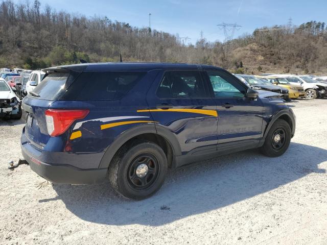 1FM5K8AB2MGA64421 - 2021 FORD EXPLORER POLICE INTERCEPTOR ლურჯი ფოტო 3