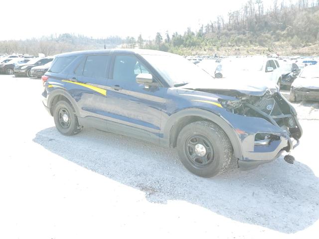 1FM5K8AB2MGA64421 - 2021 FORD EXPLORER POLICE INTERCEPTOR ლურჯი ფოტო 4