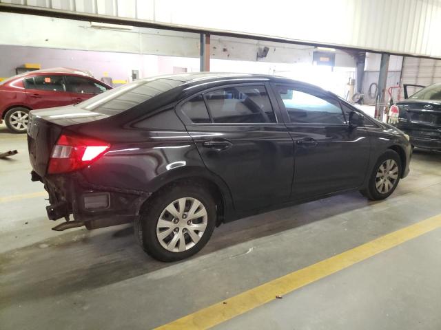 2HGFB2F54CH560947 - 2012 HONDA CIVIC LX BLACK photo 3