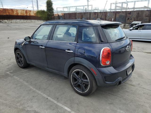 WMWZC3C58BWL80483 - 2011 MINI COOPER S COUNTRYMAN BLUE photo 2