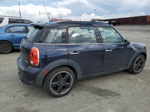 WMWZC3C58BWL80483 - 2011 MINI COOPER S COUNTRYMAN BLUE photo 3