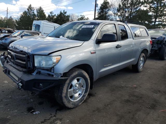 5TFUY5F16AX108011 - 2010 TOYOTA TUNDRA DOUBLE CAB SR5 SILVER photo 1