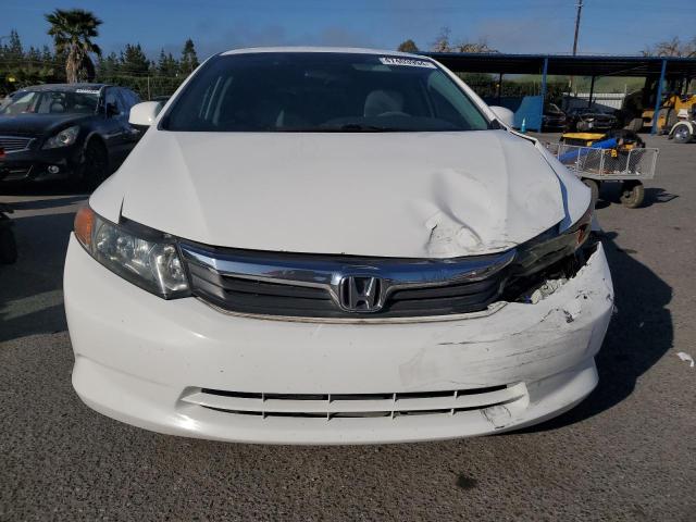 2HGFB2F58CH571255 - 2012 HONDA CIVIC LX WHITE photo 5