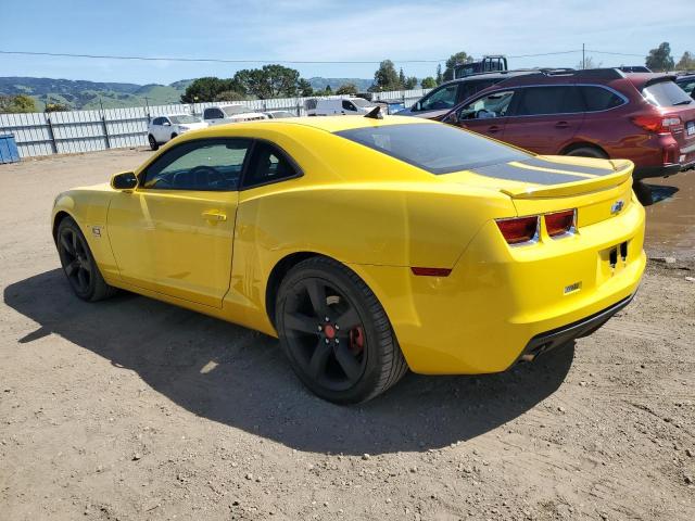 2G1FF1E35D9203231 - 2013 CHEVROLET CAMARO LT YELLOW photo 2