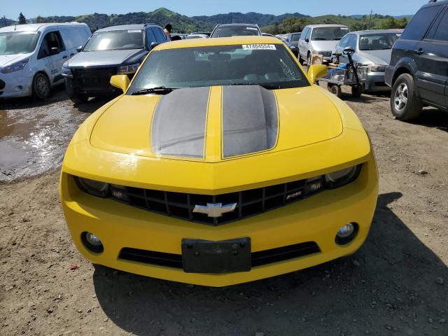 2G1FF1E35D9203231 - 2013 CHEVROLET CAMARO LT YELLOW photo 5