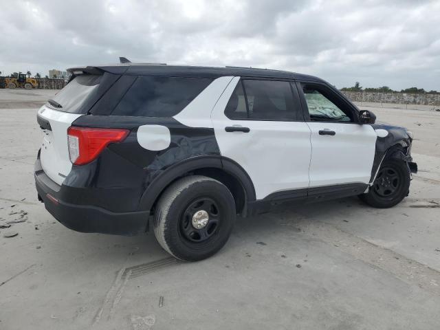 1FM5K8AB6NGB46377 - 2022 FORD EXPLORER POLICE INTERCEPTOR თეთრი ფოტო 3