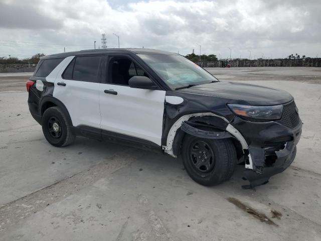 1FM5K8AB6NGB46377 - 2022 FORD EXPLORER POLICE INTERCEPTOR თეთრი ფოტო 4