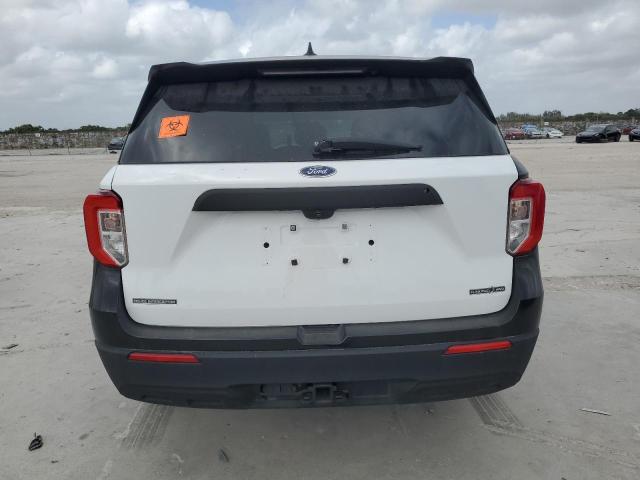 1FM5K8AB6NGB46377 - 2022 FORD EXPLORER POLICE INTERCEPTOR თეთრი ფოტო 6