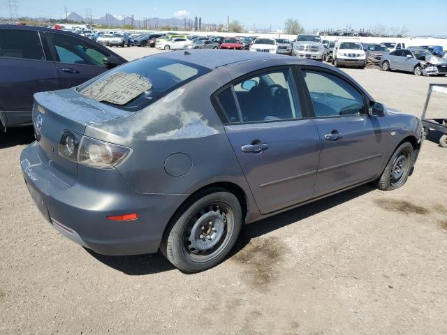 JM1BK12F481779340 - 2008 MAZDA 3 I GRAY photo 3