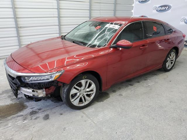 1HGCV1F16JA266642 - 2018 HONDA ACCORD LX RED photo 1