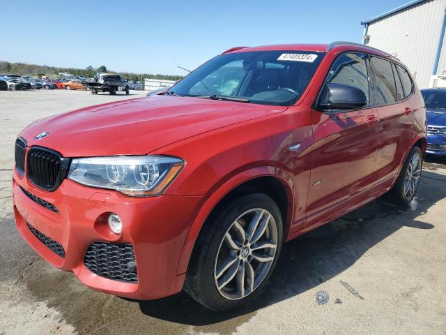 5UXWX7C53H0S18160 - 2017 BMW X3 XDRIVE35I RED photo 1