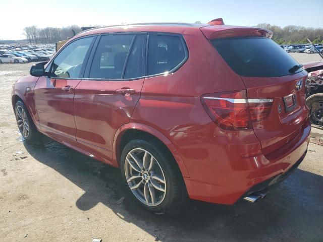 5UXWX7C53H0S18160 - 2017 BMW X3 XDRIVE35I RED photo 2