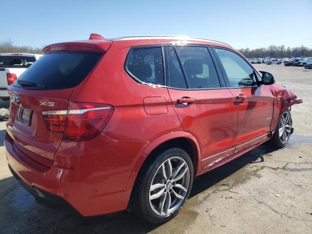 5UXWX7C53H0S18160 - 2017 BMW X3 XDRIVE35I RED photo 3