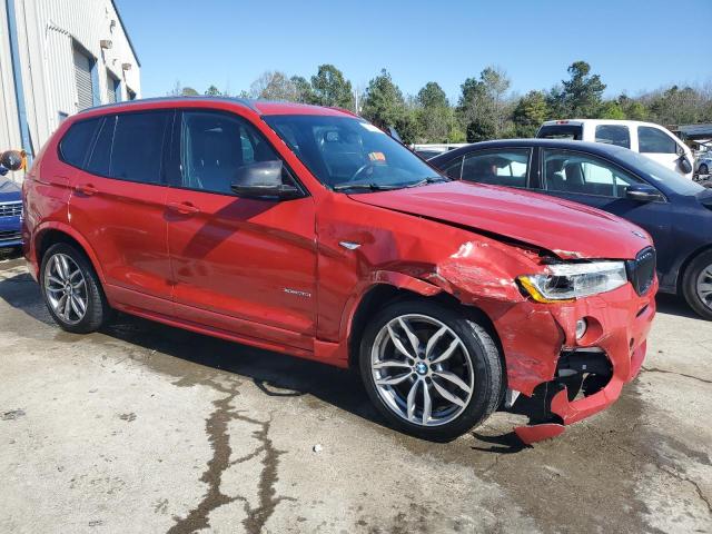 5UXWX7C53H0S18160 - 2017 BMW X3 XDRIVE35I RED photo 4