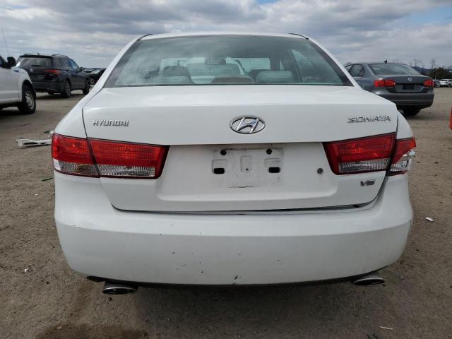 5NPEU46F96H106620 - 2006 HYUNDAI SONATA GLS WHITE photo 6