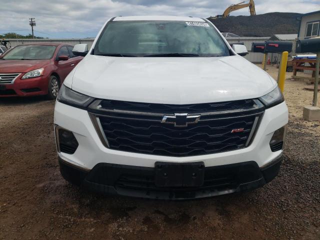 1GNERJKW1NJ142398 - 2022 CHEVROLET TRAVERSE RS WHITE photo 5