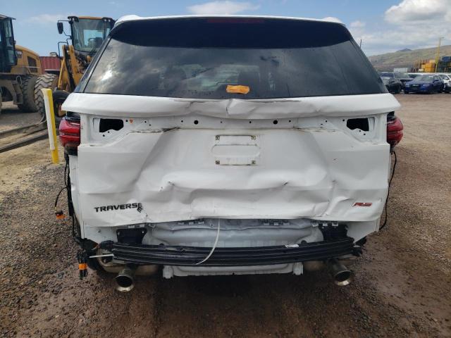 1GNERJKW1NJ142398 - 2022 CHEVROLET TRAVERSE RS WHITE photo 6