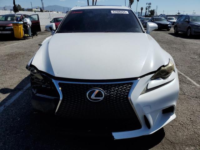 JTHBE1D25E5012486 - 2014 LEXUS IS 350 WHITE photo 5