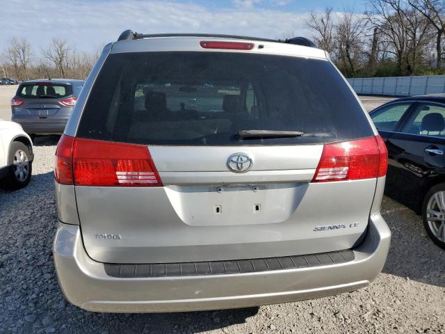 5TDZA23C04S105128 - 2004 TOYOTA SIENNA CE SILVER photo 6