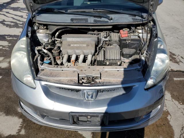 JHMGD38687S028171 - 2007 HONDA FIT S GRAY photo 11