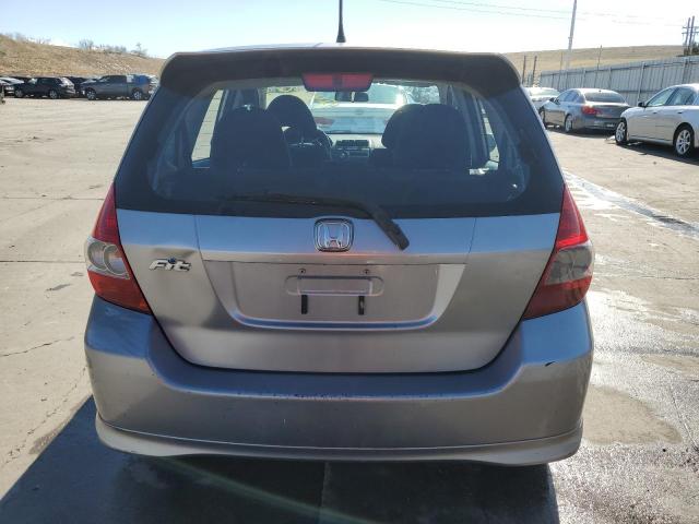 JHMGD38687S028171 - 2007 HONDA FIT S GRAY photo 6