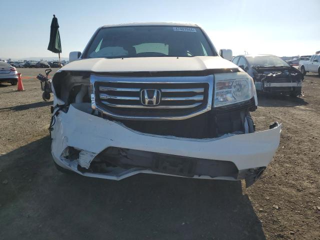 5FNYF3H56FB013753 - 2015 HONDA PILOT EXL WHITE photo 5