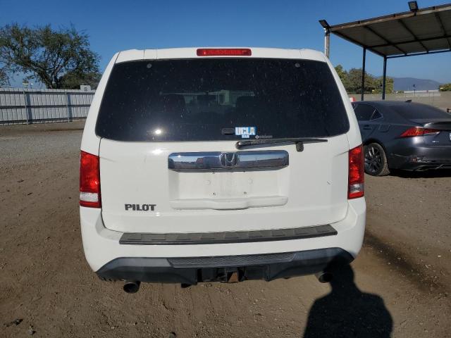 5FNYF3H56FB013753 - 2015 HONDA PILOT EXL WHITE photo 6