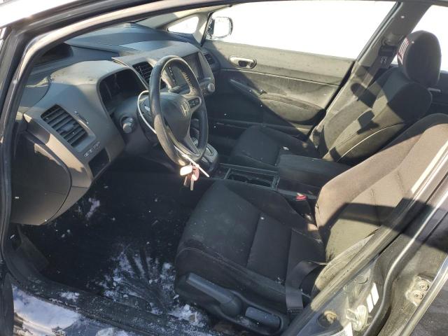 2HGFA16679H327417 - 2009 HONDA CIVIC LX-S BLACK photo 7