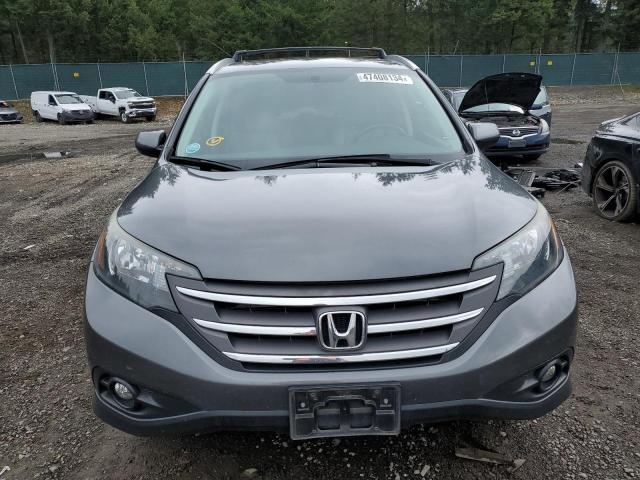 2HKRM4H71DH624726 - 2013 HONDA CR-V EXL GRAY photo 5