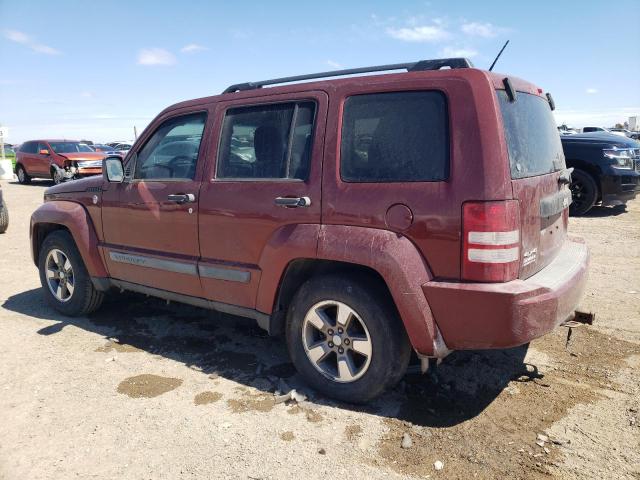 1J8GN28K58W253219 - 2008 JEEP LIBERTY SPORT BURGUNDY photo 2