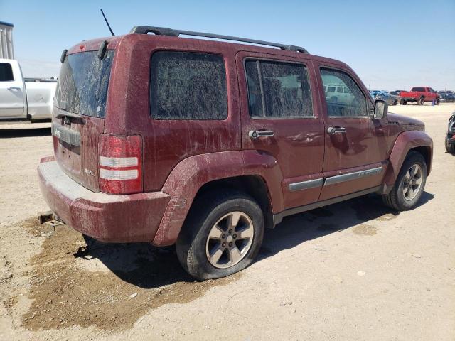 1J8GN28K58W253219 - 2008 JEEP LIBERTY SPORT BURGUNDY photo 3