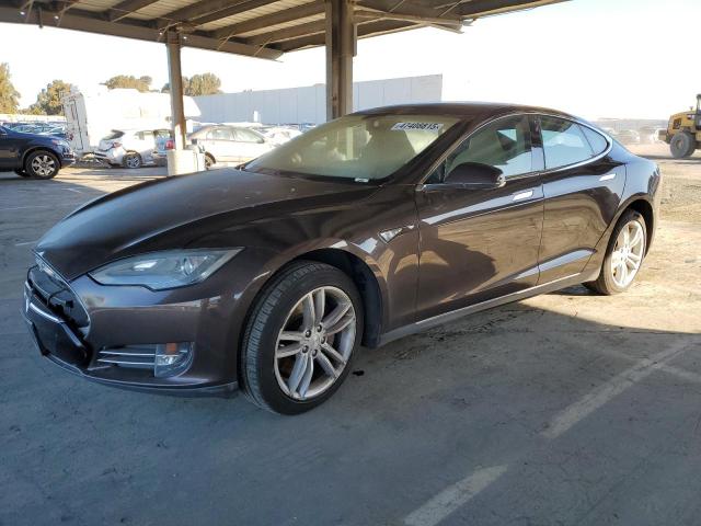 5YJSA1H13EFP49831 - 2014 TESLA MODEL S BROWN photo 1