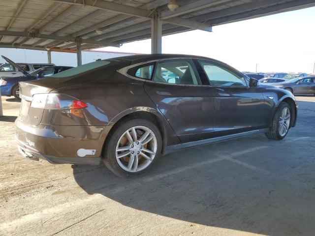 5YJSA1H13EFP49831 - 2014 TESLA MODEL S BROWN photo 3