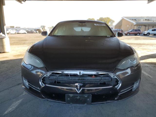 5YJSA1H13EFP49831 - 2014 TESLA MODEL S BROWN photo 5
