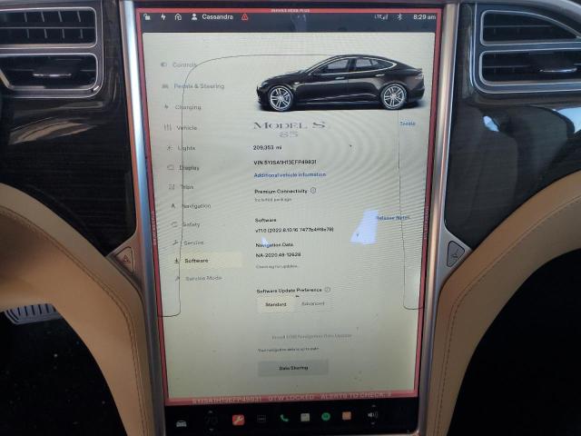 5YJSA1H13EFP49831 - 2014 TESLA MODEL S BROWN photo 9