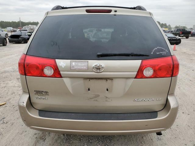 5TDZK23C69S245429 - 2009 TOYOTA SIENNA CE TAN photo 6