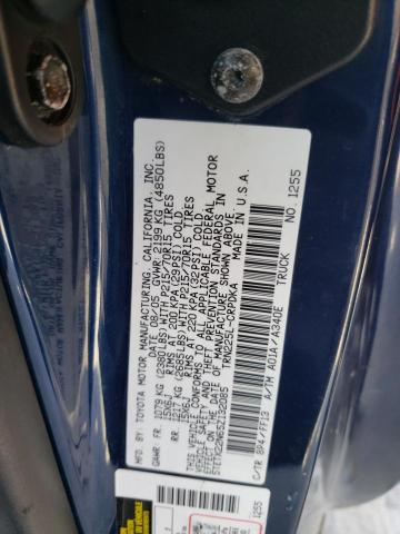 5TETX22N65Z132085 - 2005 TOYOTA TACOMA ACCESS CAB Көк фото 12