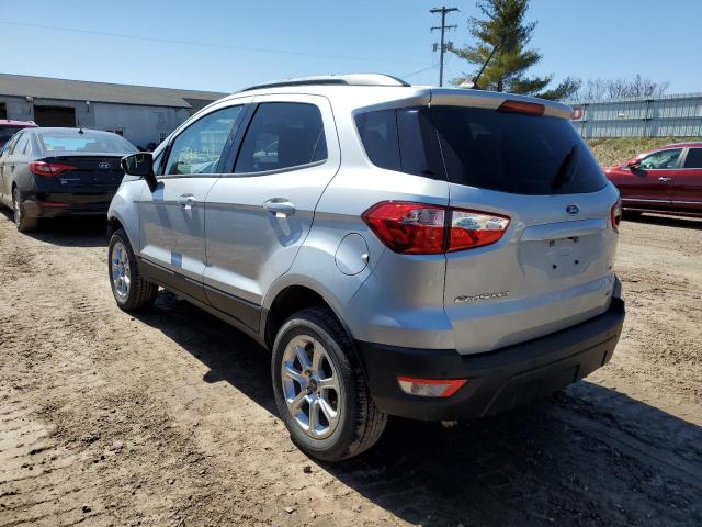 MAJ6S3GL3LC392972 - 2020 FORD ECOSPORT SE SILVER photo 2