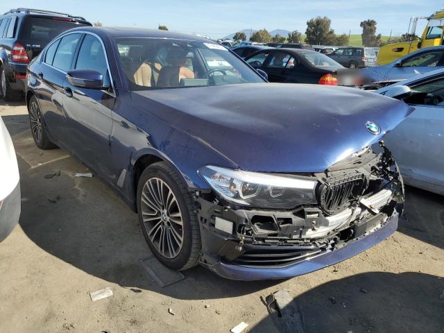 WBAJA9C05LCE15853 - 2020 BMW 530E BLUE photo 4