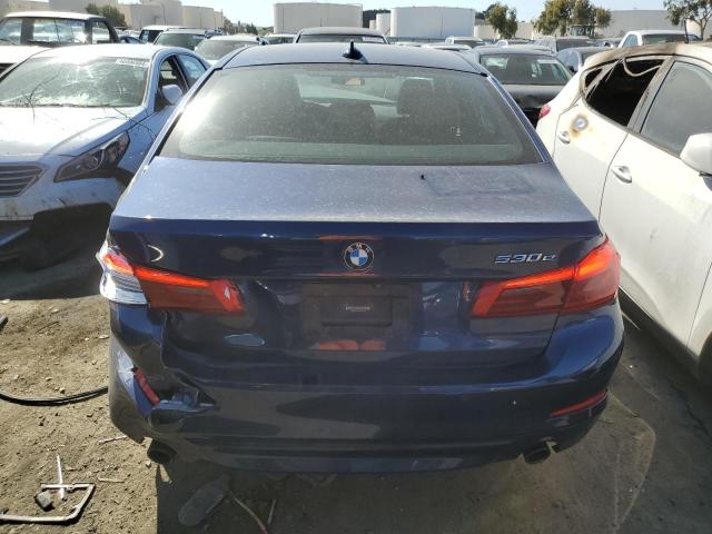 WBAJA9C05LCE15853 - 2020 BMW 530E BLUE photo 6