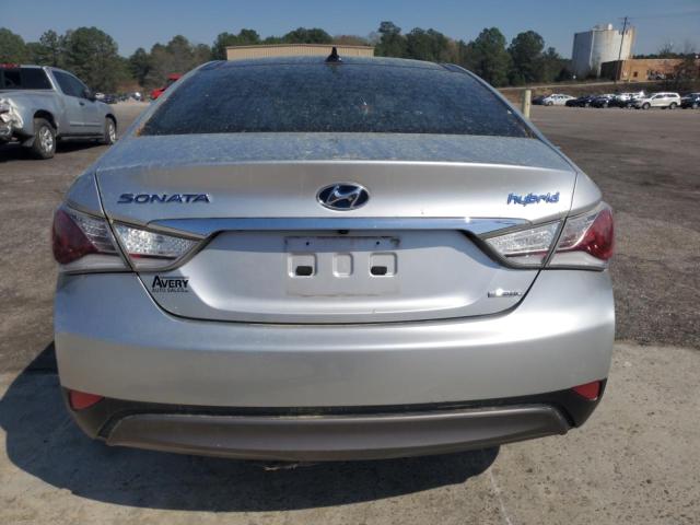 KMHEC4A46EA102583 - 2014 HYUNDAI SONATA HYBRID SILVER photo 6