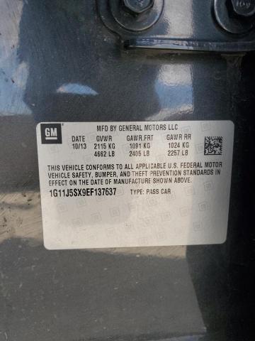 1G11J5SX9EF137637 - 2014 CHEVROLET MALIBU LTZ GRAY photo 13