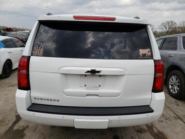 1GNSCJKC7FR233642 - 2015 CHEVROLET SUBURBAN C1500 LT WHITE photo 6