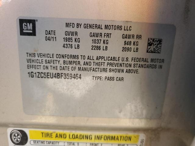 1G1ZC5EU4BF359464 - 2011 CHEVROLET MALIBU 1LT 棕色 照片 12