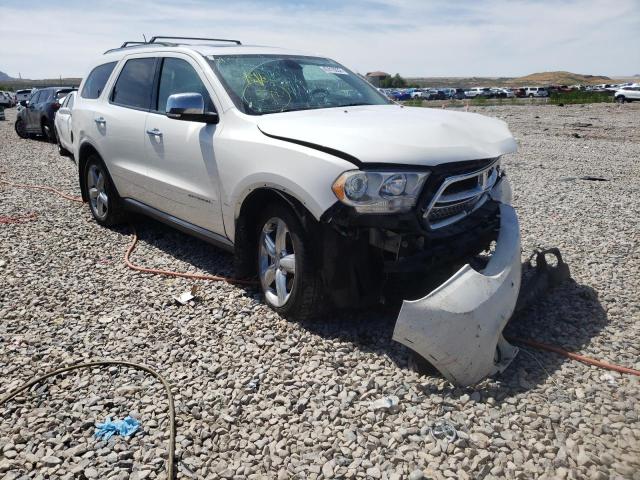 1D4SE5GT1BC694712 - 2011 DODGE DURANGO CITADEL WHITE photo 1