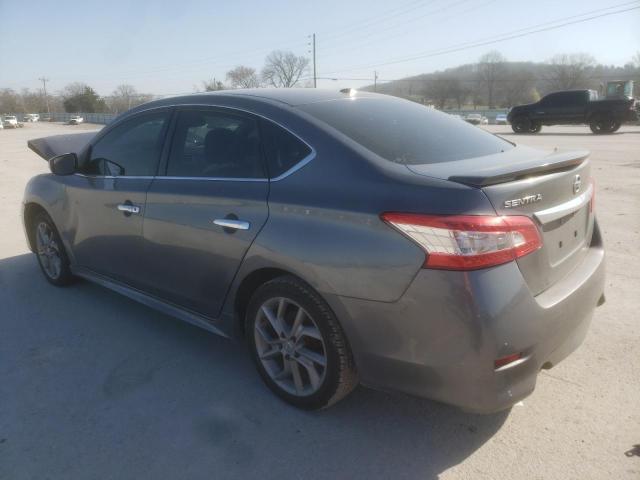 3N1AB7AP2FY316858 - 2015 NISSAN SENTRA S GRAY photo 2