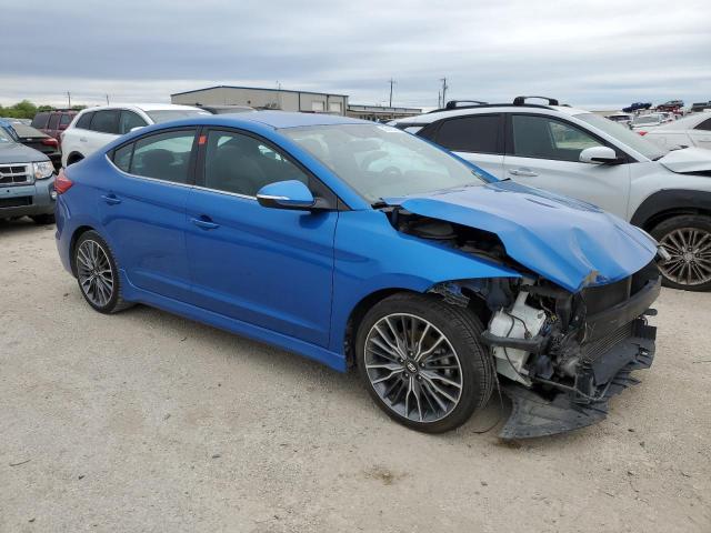 KMHD04LB2HU364541 - 2017 HYUNDAI ELANTRA SPORT BLUE photo 4