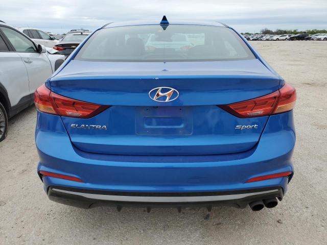 KMHD04LB2HU364541 - 2017 HYUNDAI ELANTRA SPORT BLUE photo 6