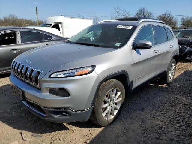 1C4PJMDB6JD567306 - 2018 JEEP CHEROKEE LIMITED SILVER photo 1